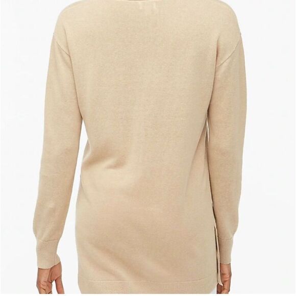 J. Crew Linen-blend button tunic sweater - Picture 2 of 12